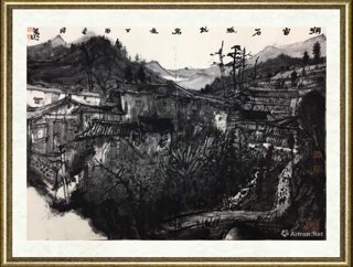 梁明_闽西土楼写生