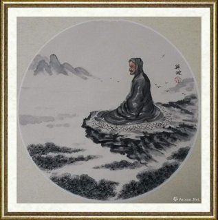 司徒锦璇_达摩参禅图