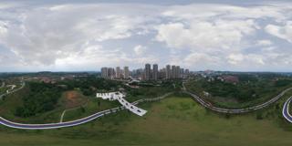 黄林溪山体公园02-近大门处航拍